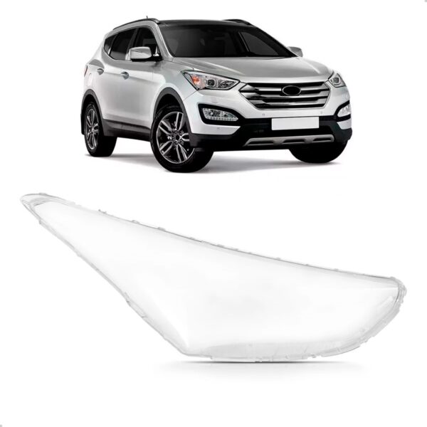 Lente Farol Para Hyundai Santa Fe 2014 2015 2016 Lado Direito