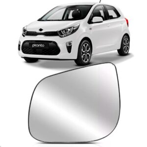 Lente Retrovisor Para Kia Picanto 2016 Até 2018 Lado Direito