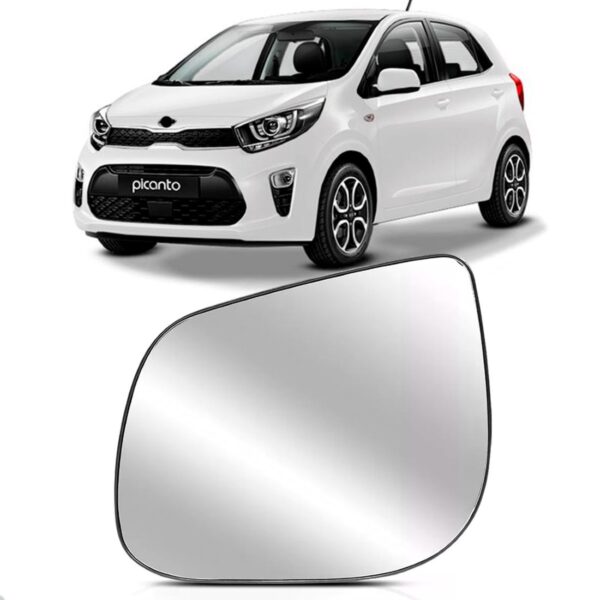 Lente Retrovisor Para Kia Picanto 2016 Até 2018 Lado Direito
