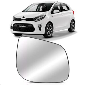 Lente Retrovisor Para Kia Picanto 2016 Até 2018 Lado Esquerdo