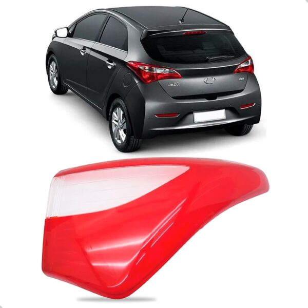 Lente Lanterna Traseira Para Hyundai Hb20 2012 Até 2015 Lado Direito