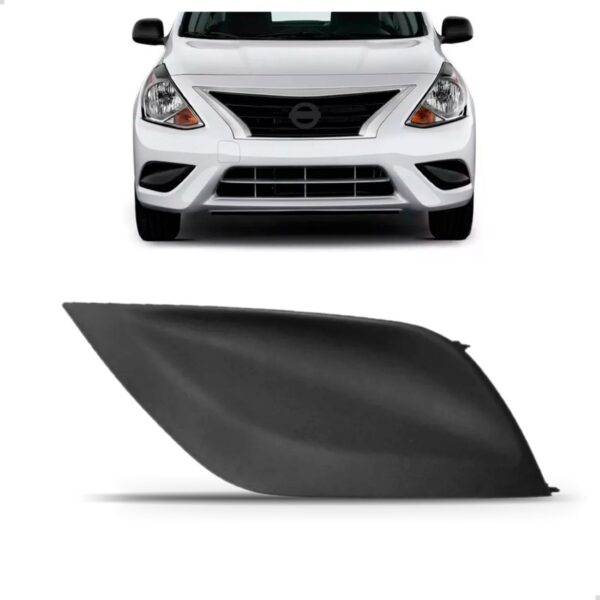 Moldura Milha Versa 2015 2016 2017 2018 2019 Sem Furo Lado Esquerdo