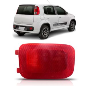 Lanterna Refletor Traseiro Uno 11 12 13 14 Vermelha 1ª Linha - Vermelho Direito