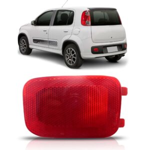 Lanterna Refletor Traseiro Uno 11 12 13 14 Vermelha 1ª Linha - Vermelho Esquerdo