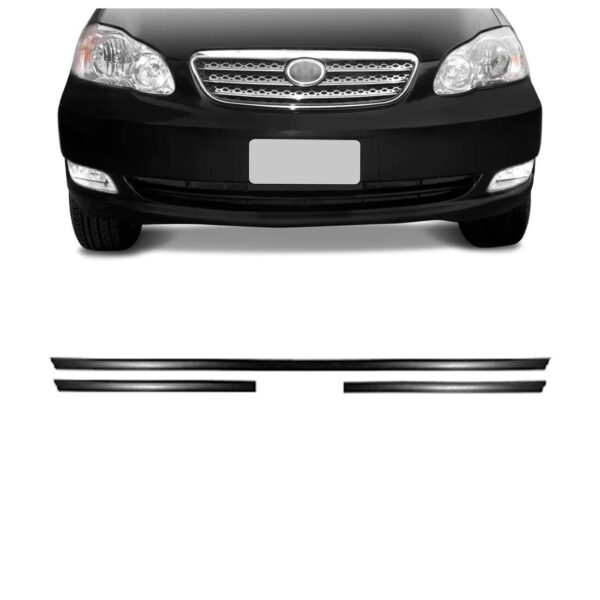 Borrachão Envolvente Dianteiro Corolla 2003/2007 Preto 3 Peç
