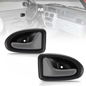 Puxador Interno Porta Renault Clio Gatilho Cinza Escuro Lado Esquerdo