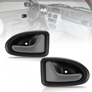 Puxador Interno Porta Renault Clio Gatilho Cinza Escuro Lado Direito