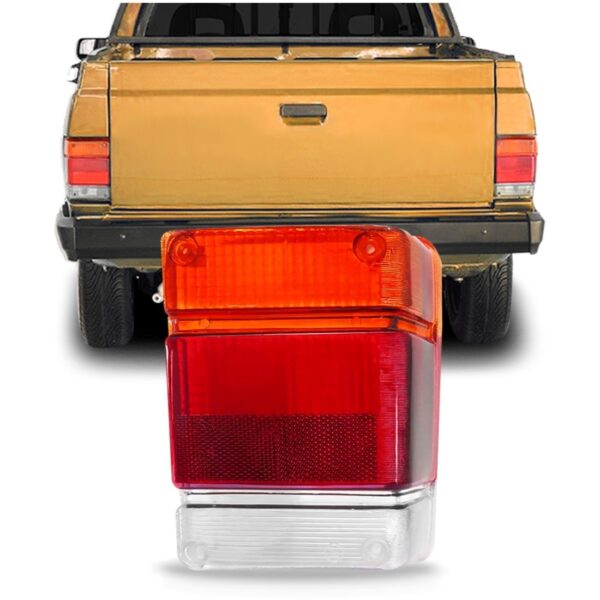 Lente Sinaleira Traseira Chevy 1983/1994 Tricolor Acrílico Lado Direito