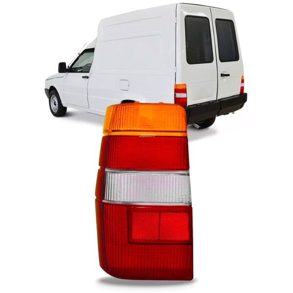 Lente Sinaleira Traseira Fiorino 86/1997 Mod Carto Tricolor Lado Esquerdo