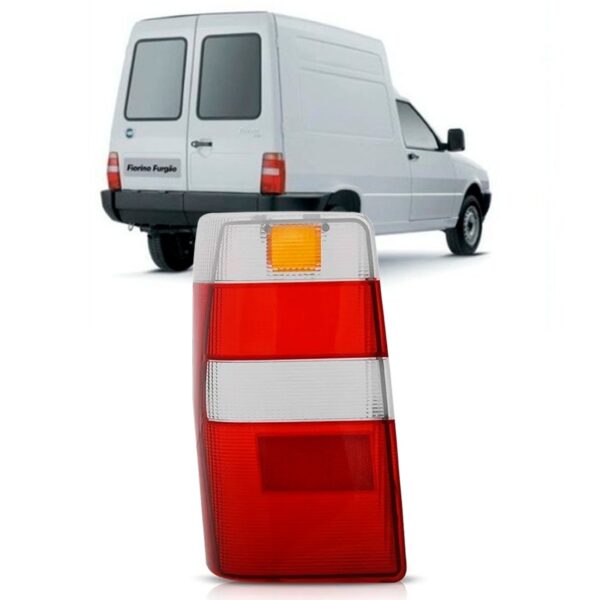 Lente Lanterna Traseira Fiorino 04/09 Plastico Carto Oferta Lado Esquerdo