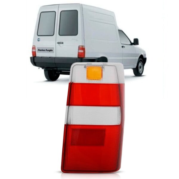 Lente Lanterna Traseira Fiorino 04/09 Plastico Carto Oferta Lado Direito