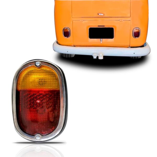 Sinaleira Traseira Volkswagen Perua Kombi 1963 Á 1974 Antiga Vermelho