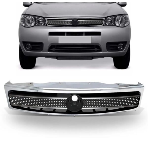 Grade Radiador Palio Zoiao 2004 A 2007 Sem Emblema 1a Linha