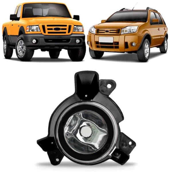 Farol Milha Auxiliar Ranger Ecosport 2005/2009 Com Suporte Lado Esquerdo