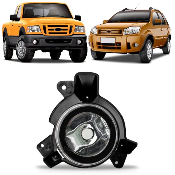 Farol Milha Auxiliar Ranger Ecosport 2005/2009 Com Suporte Lado Direito