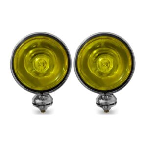 Par Farol Milha Auxiliar Off Road Amarelo Mega Desconto