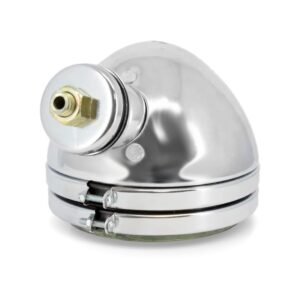 Farol Off Road 130mm Branco E Cromado Universal Com Garantia