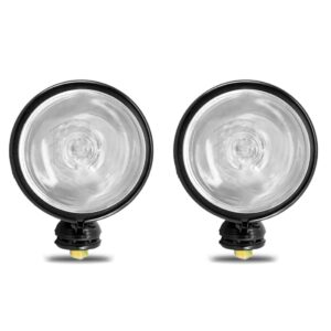 Farol Auxiliar Neblina Off Road 130mm Todo Preto Universal