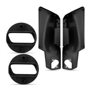 Jogo Moldura Botao Vidro Eletrico Fox 2004 A 2009 4p Cinza