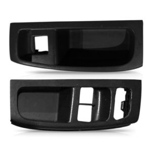 Jogo Moldura Botao Vidro Eletrico Fox 2004 A 2009 4p Grafite