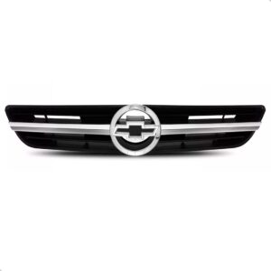 Tela Frontal Radiador Astra 2003 A 12 Preta C/ Friso Cromado Cromado