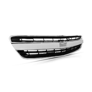 Grade Radiador Meriva 2009 A 2012 Preto C/friso Aro Cromado