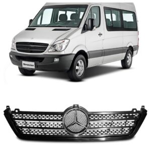 Grade Radiador Sprinter 2003 A 2011 Friso C/emblema 1a Linha Preto
