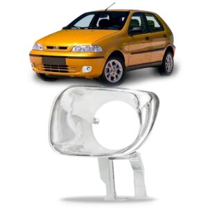 Suporte Farol Milha Palio 2001 2002 2003 Cromado Lado Esquerdo