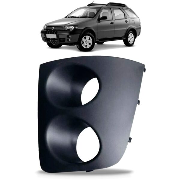Moldura Farol Milha Palio Adventure 2004 A 2008 Com Furo Lado Esquerdo