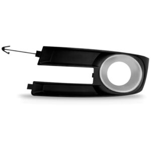 Moldura Milha Stilo 2008 2009 2010 2011 2012 Com Furo Prata Lado Esquerdo