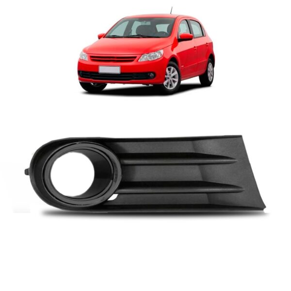 Moldura Milha Gol G5 2009 2010 2011 2012 Com Furo Aro Preto Lado Direito