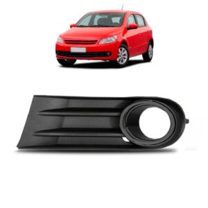 Moldura Milha Gol G5 2009 2010 2011 2012 Com Furo Aro Preto Lado Esquerdo