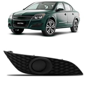 Moldura Milha Para Vectra 2009 2010 2011 Sem Furo Cor Preta Lado Direito