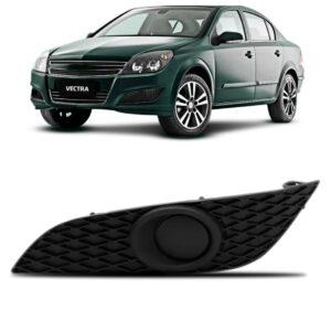 Moldura Milha Para Vectra 2009 2010 2011 Sem Furo Cor Preta Lado Esquerdo