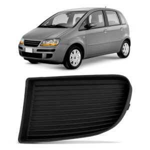 Moldura Milha Idea 2005 2006 2007 08 09 2010 Preto Sem Furo Lado Esquerdo