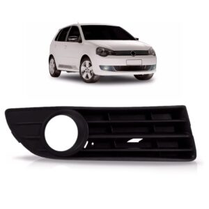 Moldura Milha Polo 2007 2008 2009 2010 2011 Com Furo Preto Lado Direito