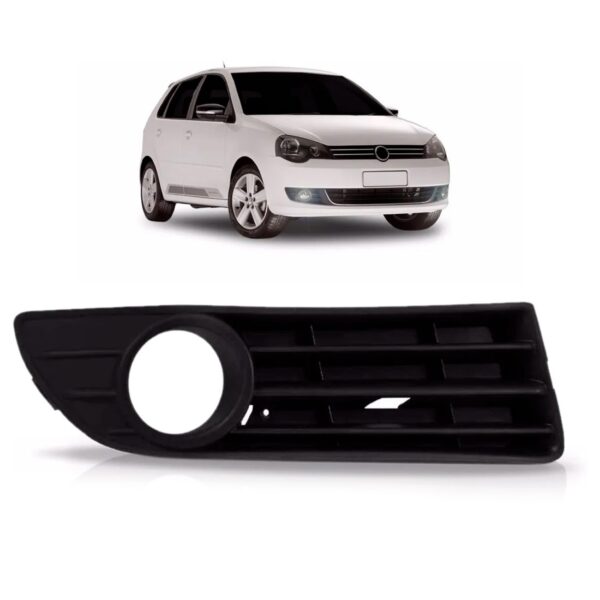 Moldura Milha Polo 2007 2008 2009 2010 2011 Com Furo Preto Lado Direito