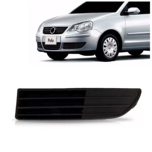Moldura Milha Polo 2007 2008 2009 2010 2011 Com Furo Preto Lado Esquerdo