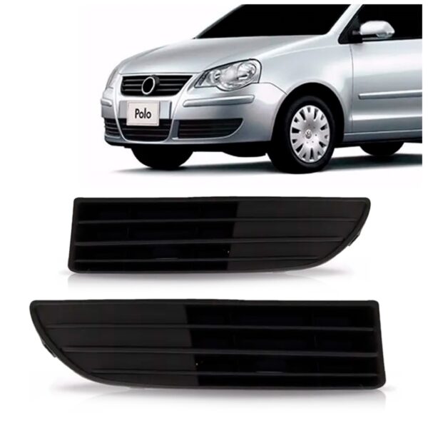 Moldura Milha Polo 07 2008 09 2010 2011 S/furo Preto Oferta Lado Esquerdo