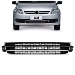 Tela Central Parachoque Gol G5 2009/2012 C/ Friso 1a Linha Preto