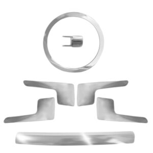 Kit Maçaneta  Aro Da Coifa Botão Do Freio De Mão Fox 03 Á 10