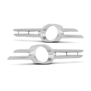 Par Moldura Cromado Do Farol De Milha Vw Fox 2007 2008