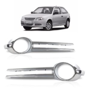 Par Aro Farol Do Milha Auxiliar Gol Giv 2004 A 2008 Cromado Cromado Ambos Os Lados