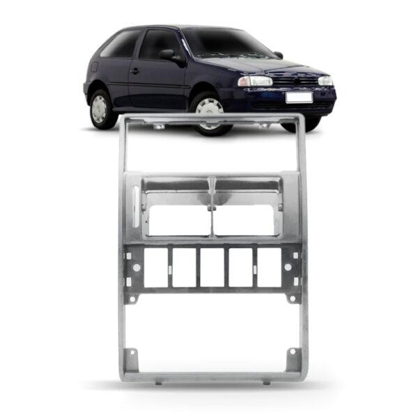 Moldura Radio Painel Cromada Gol 1995 Á 1999 Sem Difuso