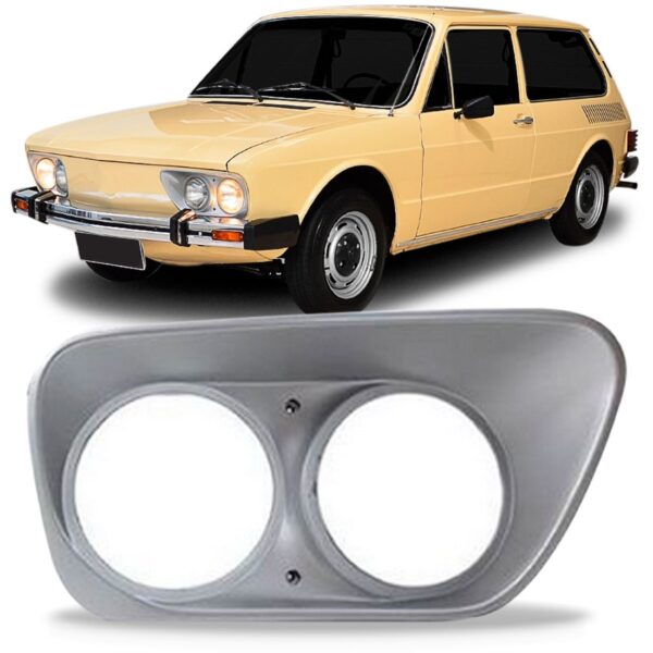 Aro Farol Para Volkswagen Brasilia Anos 1978 A 1984 Cromado Lado Direito