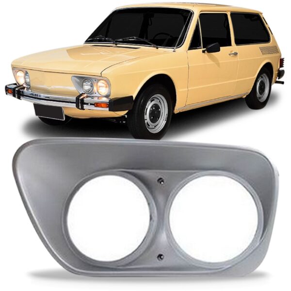 Aro Farol Para Volkswagen Brasilia Anos 1978 A 1984 Cromado Lado Esquerdo