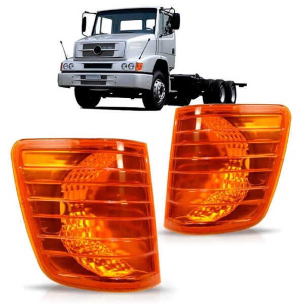 Lanterna Dianteira Mb 1620 1996 97 98 99 00 01 02 03 A 2012 Lado Direito