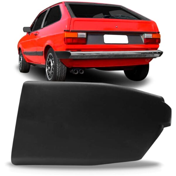 Polaina Parachoque Traseiro Gol 1981 1982 83 Preto Promoção Lado Esquerdo