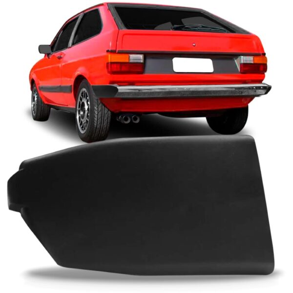 Polaina Parachoque Traseiro Gol 1981 1982 83 Preto Promoção Lado Direito