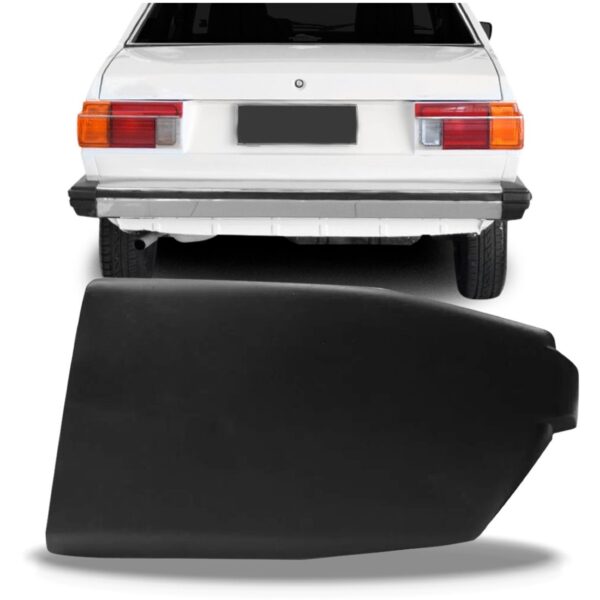 Polaina Do Parachoque Traseiro Voyage 1982 1983 1984 Preto Lado Esquerdo